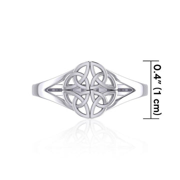 Celtic Knotwork Sterling Silver Ring TRI399 - Jewelry